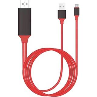 Universal Type-C til HDMI Adapter - 2m - Rød