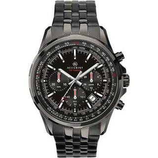 Accurist 7250.01 Black IP Chronograph Bracelet Watch - W19150