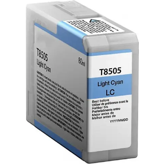 Epson T8505 LC - Lys Cyan 80 ml - Kompatibel blækpatron C13T850500