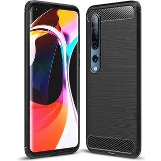 SiGN Xiaomi Mi 10 Carbon Fiber cover - Sort