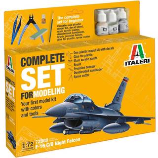 ITALERI 1:72 - F-16 C/D Night Falcon - Startsæt