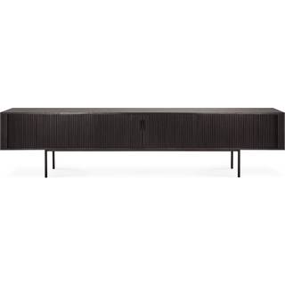 Ethnicraft Roller Max Skab Sortbejdset 242 Cm - Tv-bænke & Mediebænke Teak Mørkebrun - 10055