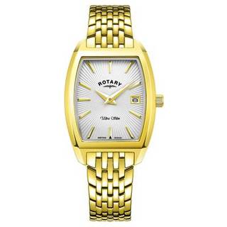 Rotary LB08018/06 Ultra Slim Gold Plated Bracelet Watch - W64164