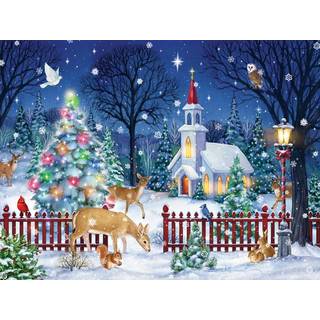Vermont Christmas Company Fredelig Night Christmas Jigsaw Puzzle 550 Piece