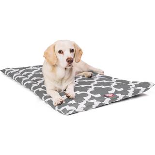 30 """" Trellis Grey Crate Dog Bed Mat av majestätiska husdjursprodukter