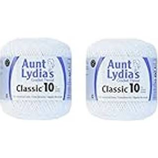 Tante Lydias h?klet tr?d - st?rrelse 10 - hvid (2 -pakke)