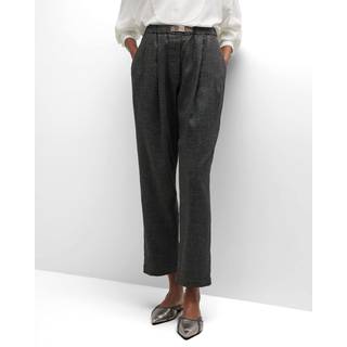 Brunello Cucinelli Pleated mid-rise straight pants - grey - M
