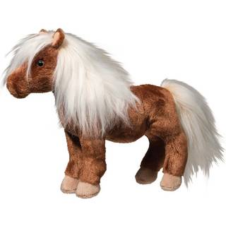 Douglas Lille Shetlandpony Plysdyret — med blød, langhåret manke, korte robuste ben, en hyggelig følgesvend til leg og kram