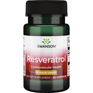 SWANSON Resveratrol 50 mg, 30 kapsler