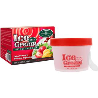 Aichun Beauty Ice Cream Facial Wash Off MUD MASK OLIEKONTROL DEEP RENGØRING Fugtgivende eksfoliering Skarpehoved hudpleje 100g 3,38fl. Oz (Strawb