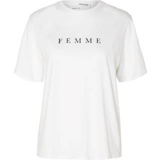Vilja Printed T-shirt, Bright White/Black, XS