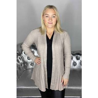 Lang, ribbet cardigan Claudisse