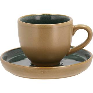 BITZ Espressokop m/underkop 7 cl - wood/forrest