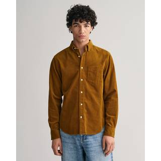 Langærmet Fløjlsskjorte, Woody Brown, S