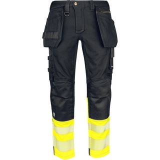 ProJob 6525 Buks Extreme En Iso 20471 Klasse 1 - Kevlerforstærkning På Knæ - Yellow/Black - D120