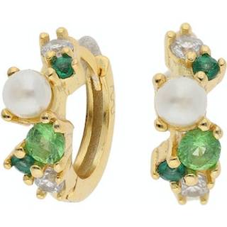 Nuni Copenhagen Ella Øreringe 24 kt. Forgyldt Sølv A1138-Green - Dame - 925 Sterling Silver