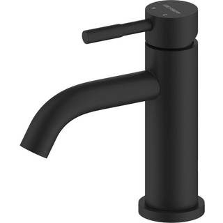 Geyser Delta håndvaskarmatur i rustfrit stål mat sort