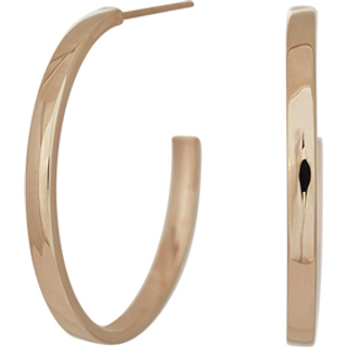 Siersbøl 8kt. guldhalvcreoler 20mm