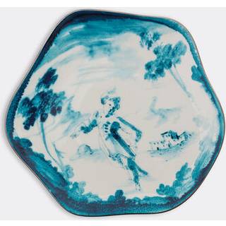 Seletti Tableware - 'Classic on Acid, Fiorentino' dessert plate in blue PORCELAIN
