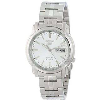 Seiko 5 Automatic Silver Dial Stainless Steel Bracelet Men's Watch SNKK65K1