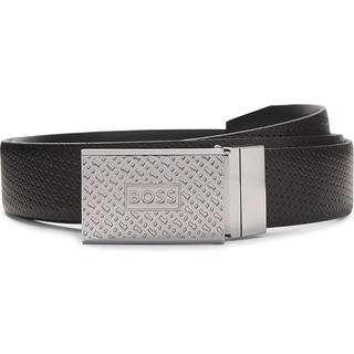BOSS 50486973-004 Herren Wendegürtel Leder Schwarz Giaco