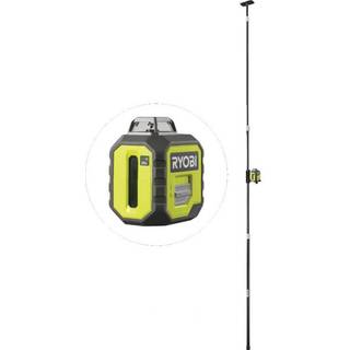 Ryobi linjelaser grøn inkl. Teleskopstang -  RB360GLL-K ✓ På lager - klar til levering og afhentning