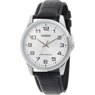 Casio MTP-V001L-7BUDF Classic Sølvfarvet/Læder Ø38 mm