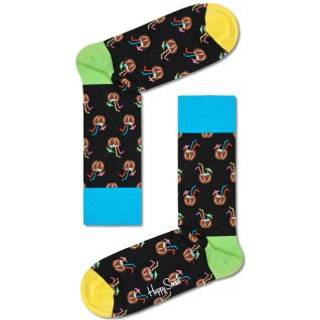 Happy Socks Coconut Cocktail Sock - Black pattern-2 - Str 36/40