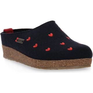 Haflinger Women's Grizzly Cuoricini Hyttesko Damer størrelse 39 farve sort