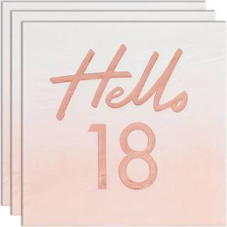 16 stk. Frokostservietter Hello 18