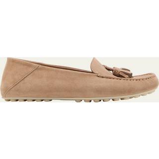 Loro Piana Dot Sole suede moccasins - beige - EU 38.5