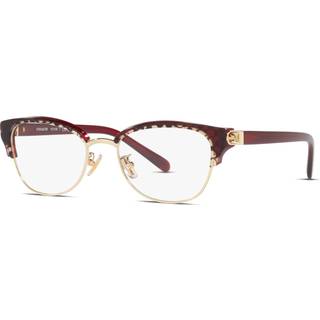 Coach HC6195 5709 53 Briller Kvinder Guld - Patterned Red Gold - 53mm