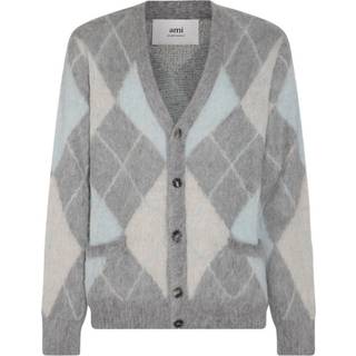 Ami Paris Argyle wool-blend cardigan - multicoloured - EU 54