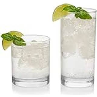 Libbey -provinsen Tumbler og Rocks Glass s?t elegante drinkware -briller, der s?tter h?je drikkebriller med moderne linjer Drikkebriller S?t p? 1