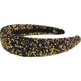 By Stær LIN Hairband - Glitter Black/Gold