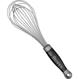 de Buyer GÖMA Universal Schneebesen 20 cm mit Federstahldrähten - Kunststoffgriff - Schwarz,Silber