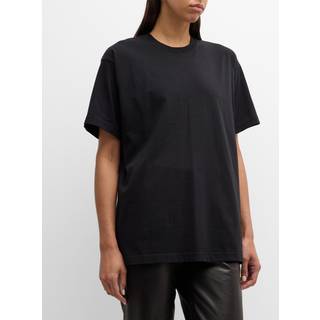 Toteme Cotton jersey T-shirt - black - XXS
