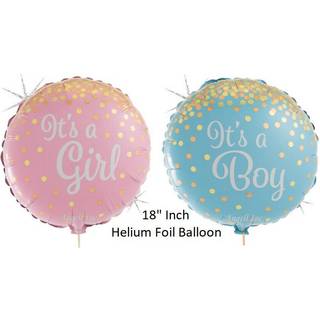 It's a girl 18" folieballon holografisk glitter
