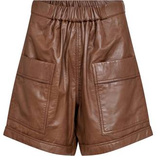 GOSSIA ThillaGO Leather Shorts G1460Cognac ( OBS STOR I STR )