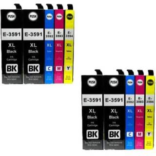 Kompatibel blækpatroner Epson 35 XL - C13T35964010, 10 stk. rabatpakke 350 ml