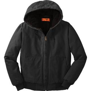 Hj?rnesten vasket andeklud isoleret h?tte arbejde jakke xl sort