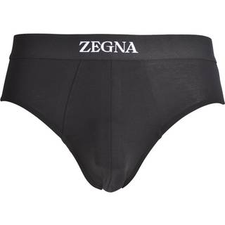 Ermenegildo Zegna Herren Slip schwarz Baumwolle & Mix unifarben