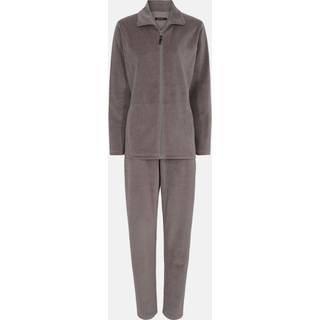 Decoy pyjamassæt med velour i brun til kvinder