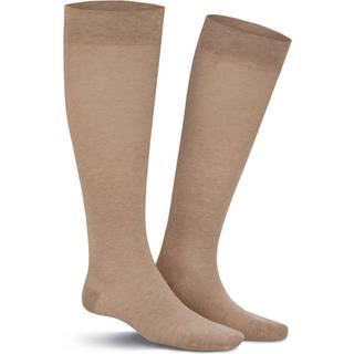 KUNERT Men Herren Kniestrümpfe beige Baumwolle & Mix unifarben