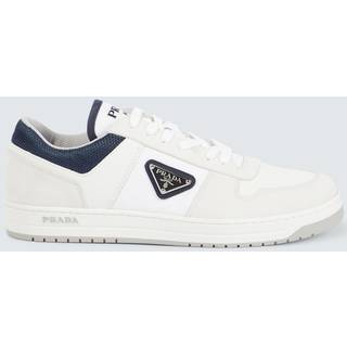 Prada Downtown Re-Nylon leather sneakers - white - EU 44
