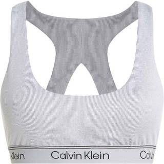 Calvin Klein Sport Ribbed Medium Impact Sport Bra - Grey - Large * Kampagne *
