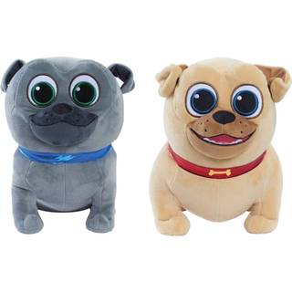 Disney Puppy Dog Pals Plyslegetøjssæt: Bingo & Rolly - Ægte Disney-plys med broderede detaljer og glitrende øjne (Stilarter kan variere)