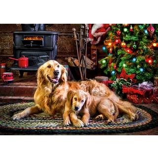 Buffalo Games - Larry Hersberger - Holiday Happiness - 300 Piece Jigsaw -puslespil til voksne, der udfordrer puslespil perfekt til spilaftener -