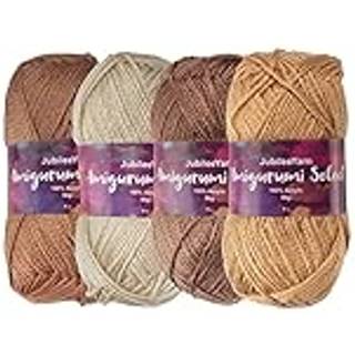 Jubileeyarn Amigurumi Select Yarn - Baby Acrylic - Shades of Brown - 4 Skeins
