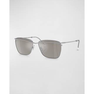 Swarovski SK7006 40116G 58 Solbriller Kvinder Silver - Dark Silver - 58mm